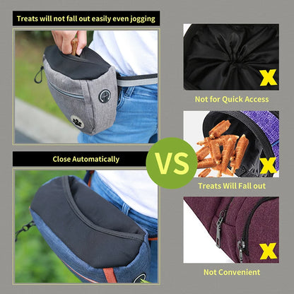 Portable Dog Training Waist Bag – Perfect for Treats, Snacks, and Rewards.