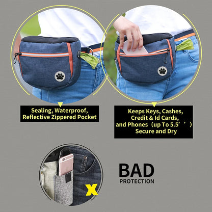 Portable Dog Training Waist Bag – Perfect for Treats, Snacks, and Rewards.