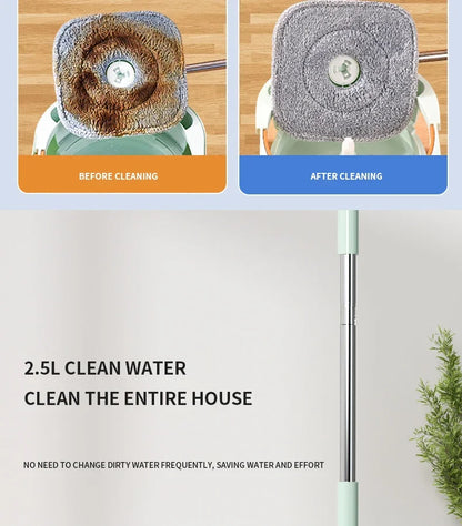 Rotating Mop Microfibers Mop and Bucket Set Floor Washing Mops Triangle Window Washing Mop Household Cleaning Tools for Home