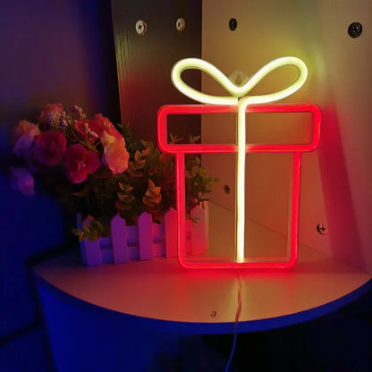 Magical Christmas Neon Sign: Santa's Night Light