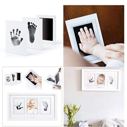 Non-toxic Inkpad Footprints Handprint No Touch Skin Inkless Kits for 0-6 Months Newborn Pet Dog Cat Paw Safe Prints Souvenirs