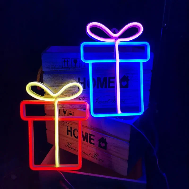 Magical Christmas Neon Sign: Santa's Night Light