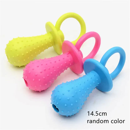 1pc Fashion Pet Chew Toy Soft Rubber Bite-resistance Bone Shape Teeth Grinding Chewing Toys for Small Dogs Training Pet Supplies