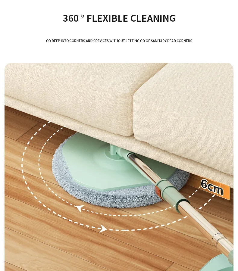 Rotating Mop Microfibers Mop and Bucket Set Floor Washing Mops Triangle Window Washing Mop Household Cleaning Tools for Home