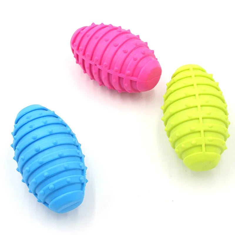 1pc Fashion Pet Chew Toy Soft Rubber Bite-resistance Bone Shape Teeth Grinding Chewing Toys for Small Dogs Training Pet Supplies