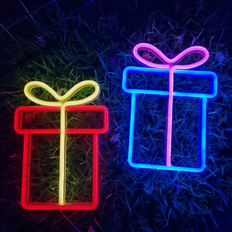 Magical Christmas Neon Sign: Santa's Night Light