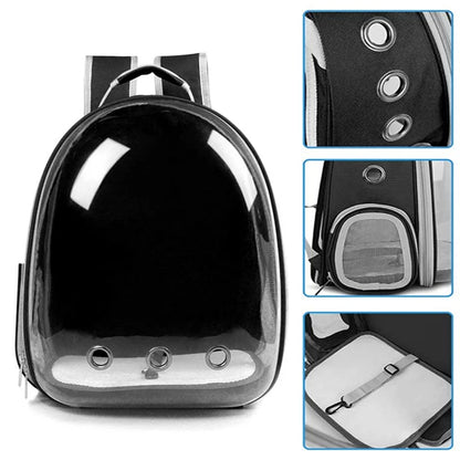 Pet Carrier Backpack Transparent Capsule Bubble Pet Backpack Small Animal Puppy Kitty Bird Breathable Pet Carrier for Travel