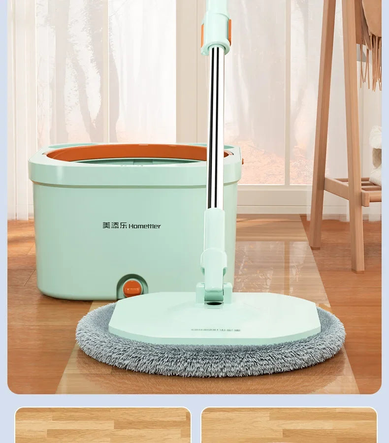 Rotating Mop Microfibers Mop and Bucket Set Floor Washing Mops Triangle Window Washing Mop Household Cleaning Tools for Home