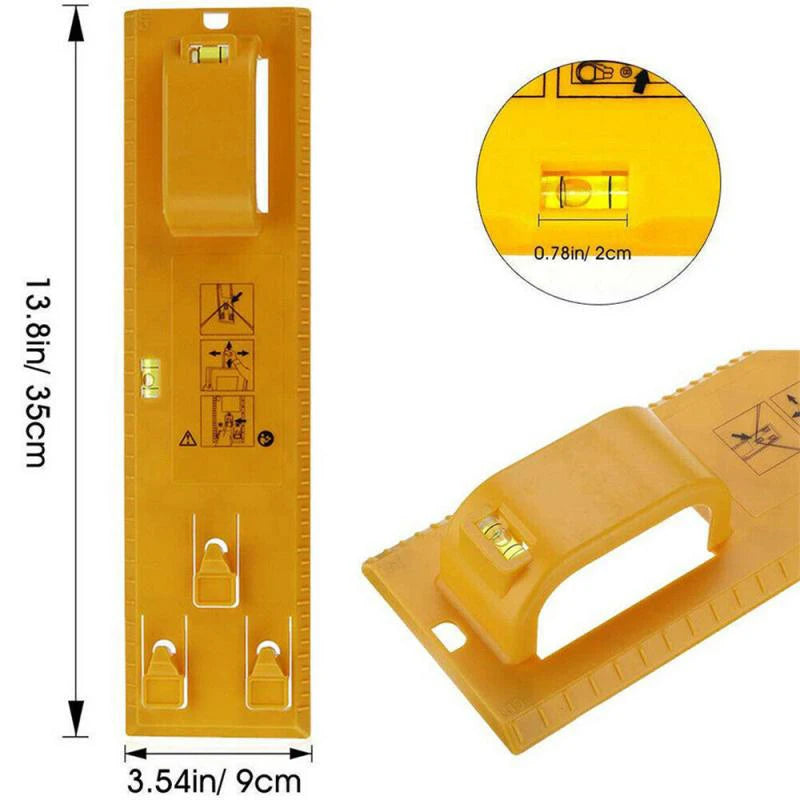 DIY Picture Frame Hanging Kit – Level Ruler, Hooks & Tools for Easy Wall Mounting