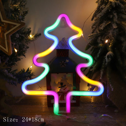 Magical Christmas Neon Sign: Santa's Night Light