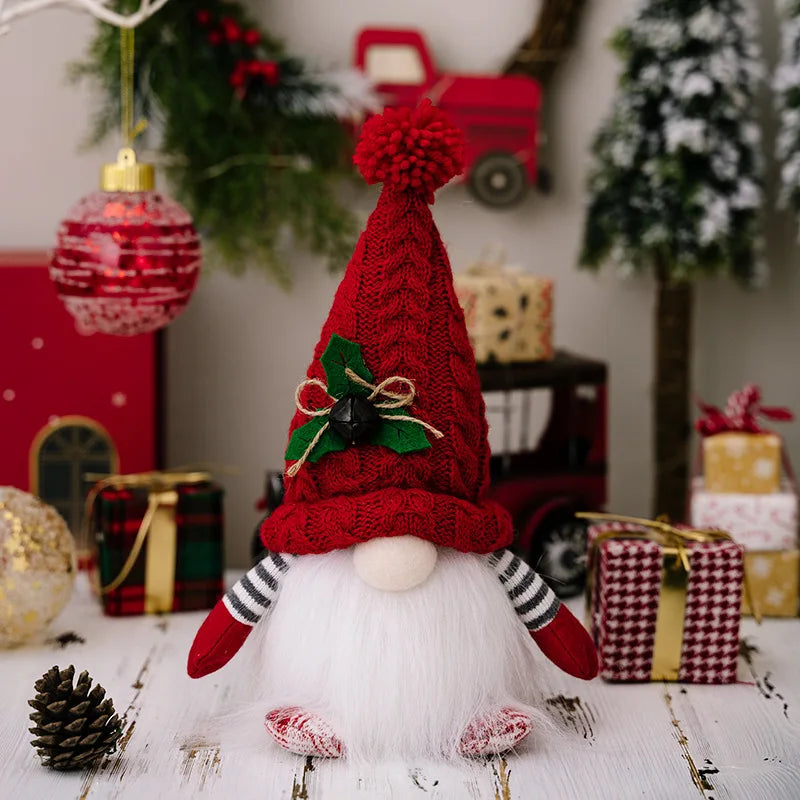 30cm Glowing Gnome Christmas Ornaments 2024, Faceless Plush Dolls, New Year Gift.