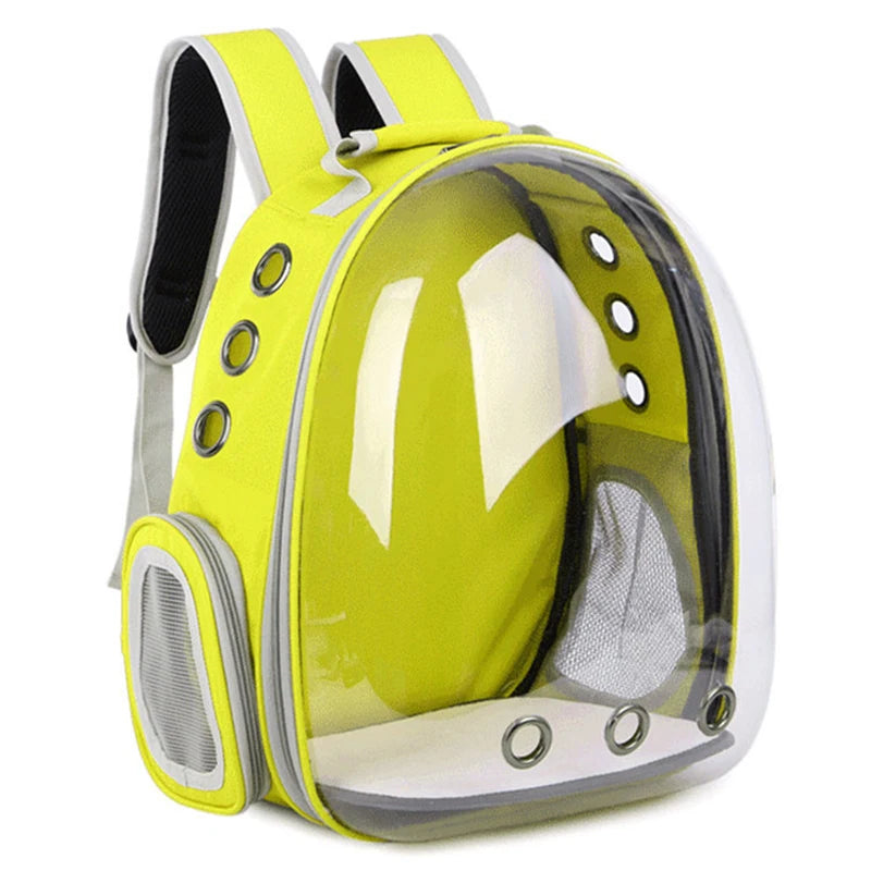 Pet Carrier Backpack Transparent Capsule Bubble Pet Backpack Small Animal Puppy Kitty Bird Breathable Pet Carrier for Travel