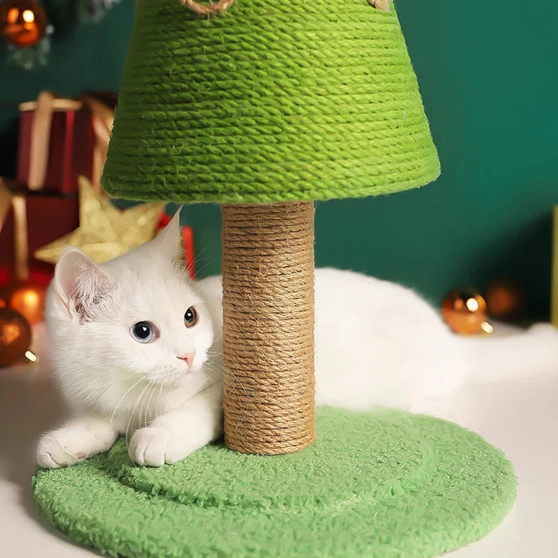 Festive Feline Fun: Christmas Tree Cat Climbing Rack