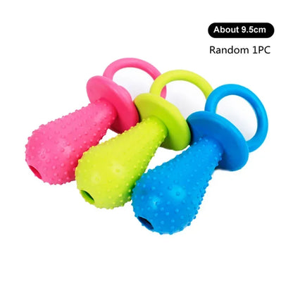 1pc Fashion Pet Chew Toy Soft Rubber Bite-resistance Bone Shape Teeth Grinding Chewing Toys for Small Dogs Training Pet Supplies