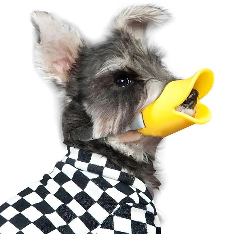 Pet Dogs Anti Bite Stop Barking Small Large Dog Mouth Muzzles Dog Muzzle Silicone Mask Duck Muzzle Mask Pet Dog Accessories