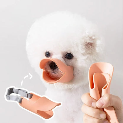 Pet Dogs Anti Bite Stop Barking Small Large Dog Mouth Muzzles Dog Muzzle Silicone Mask Duck Muzzle Mask Pet Dog Accessories