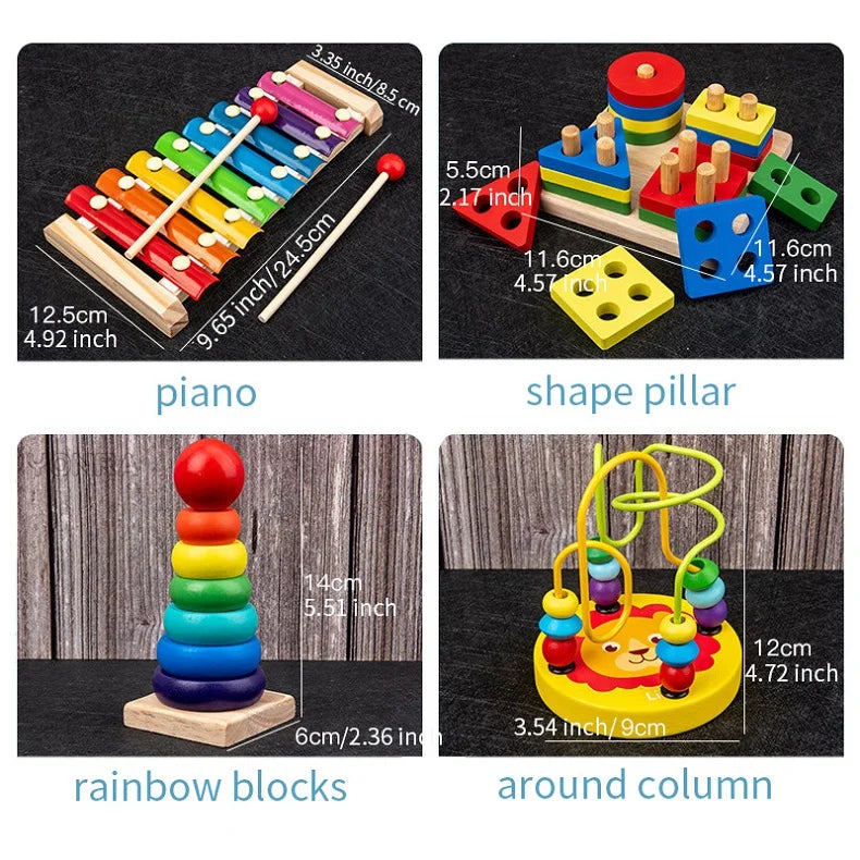 Wooden Joy 9-in-1 Instrument Kit