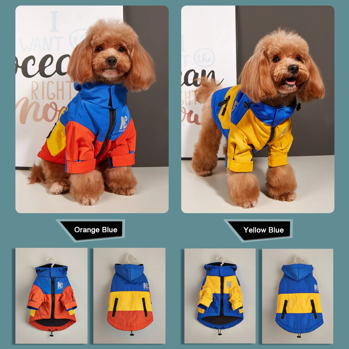 Winter Dog Jacket Thickened Fleece Warm Dog Clothes Waterproof Raincoat French Bulldog Puppy Coat Windproof Big Dog Clothing