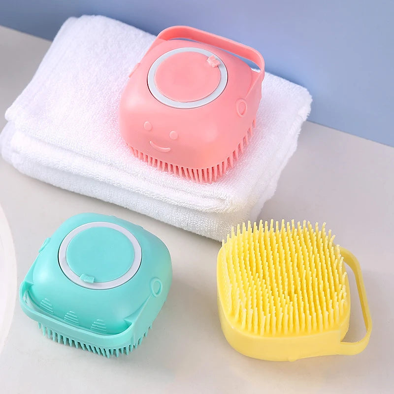 Bathroom Puppy Big Dog Cat Bath Massage Gloves Brush Soft Safety Silicone Pet Accessories for Dogs Cats Tools Mascotas Products