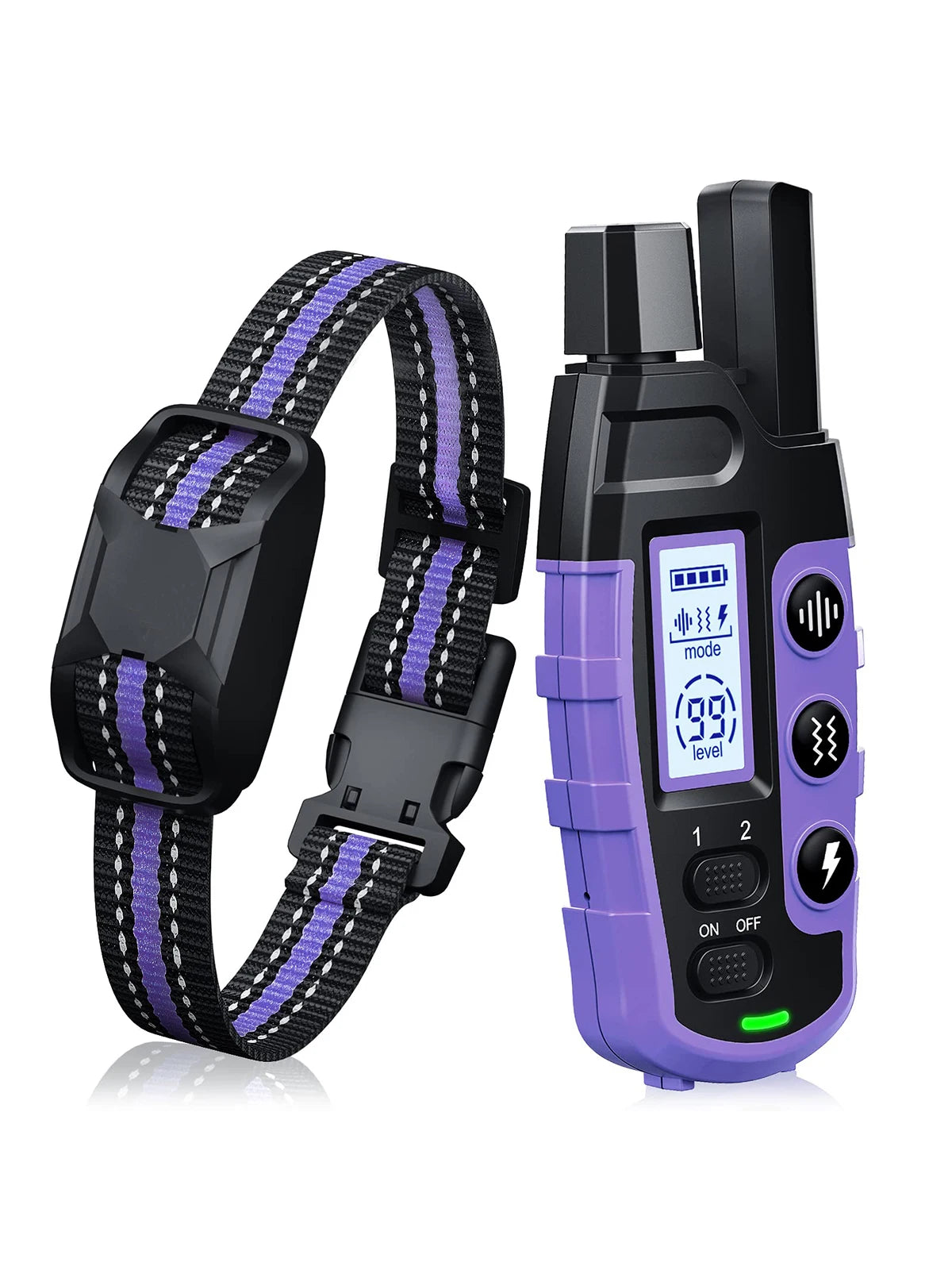 3300Ft Electric Dog Training Collar Remote Control Waterproof Pet BehaviorFor 5-120lbs Puppy With Shock Vibration