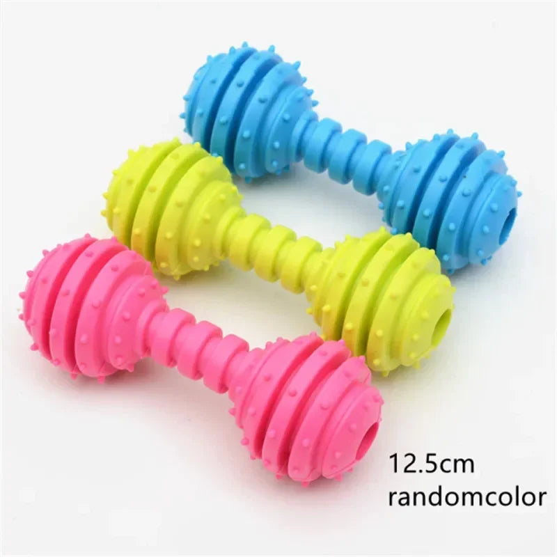 1pc Fashion Pet Chew Toy Soft Rubber Bite-resistance Bone Shape Teeth Grinding Chewing Toys for Small Dogs Training Pet Supplies