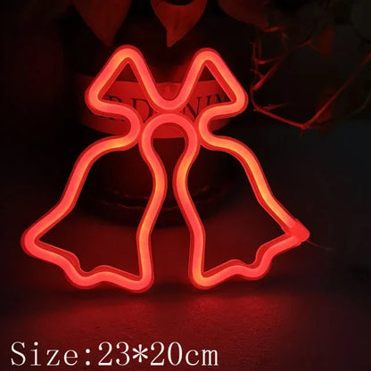 Magical Christmas Neon Sign: Santa's Night Light