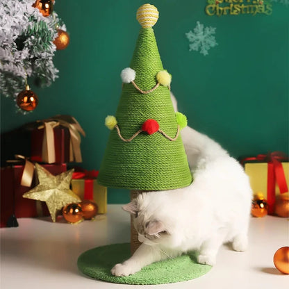 Festive Feline Fun: Christmas Tree Cat Climbing Rack