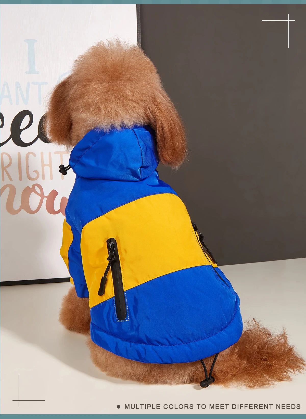 Winter Dog Jacket Thickened Fleece Warm Dog Clothes Waterproof Raincoat French Bulldog Puppy Coat Windproof Big Dog Clothing