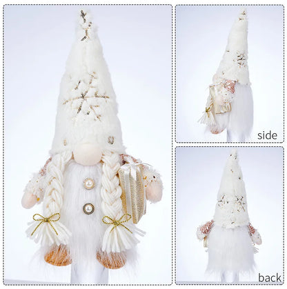 30cm Glowing Gnome Christmas Ornaments 2024, Faceless Plush Dolls, New Year Gift.